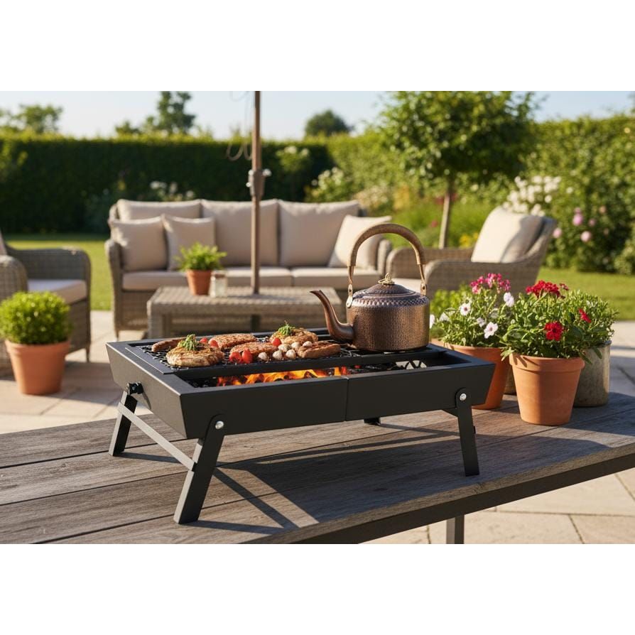 AKDC 3 - in - 1 Multi - Functional BBQ Grill | Portable Black Charcoal Grill with Roasting & Steaming Function | Ideal for Outdoor Camping & Garden Parties - Al Kabayel Discount CentreAKDC 3 - in - 1 Multi - Functional BBQ Grill | Portable Black Charcoal Grill with Roasting & Steaming Function | Ideal for Outdoor Camping & Garden PartiesBBQ Grills & Fire PitsAKDCAl Kabayel Discount Centre
