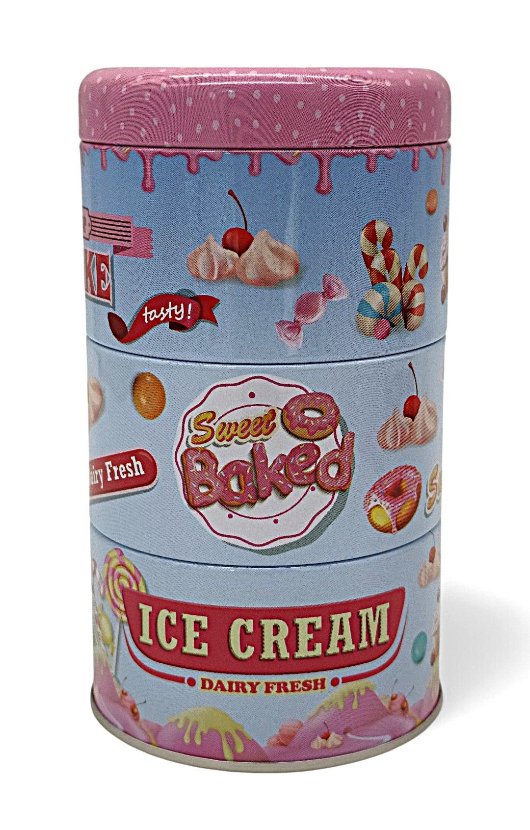 AKDC 3 - Piece Candy Box Set – 15×8 cm, Blue with Pink Accent - Al Kabayel Discount CentreAKDC 3 - Piece Candy Box Set – 15×8 cm, Blue with Pink AccentJars & Food SaversAKDCAl Kabayel Discount Centre