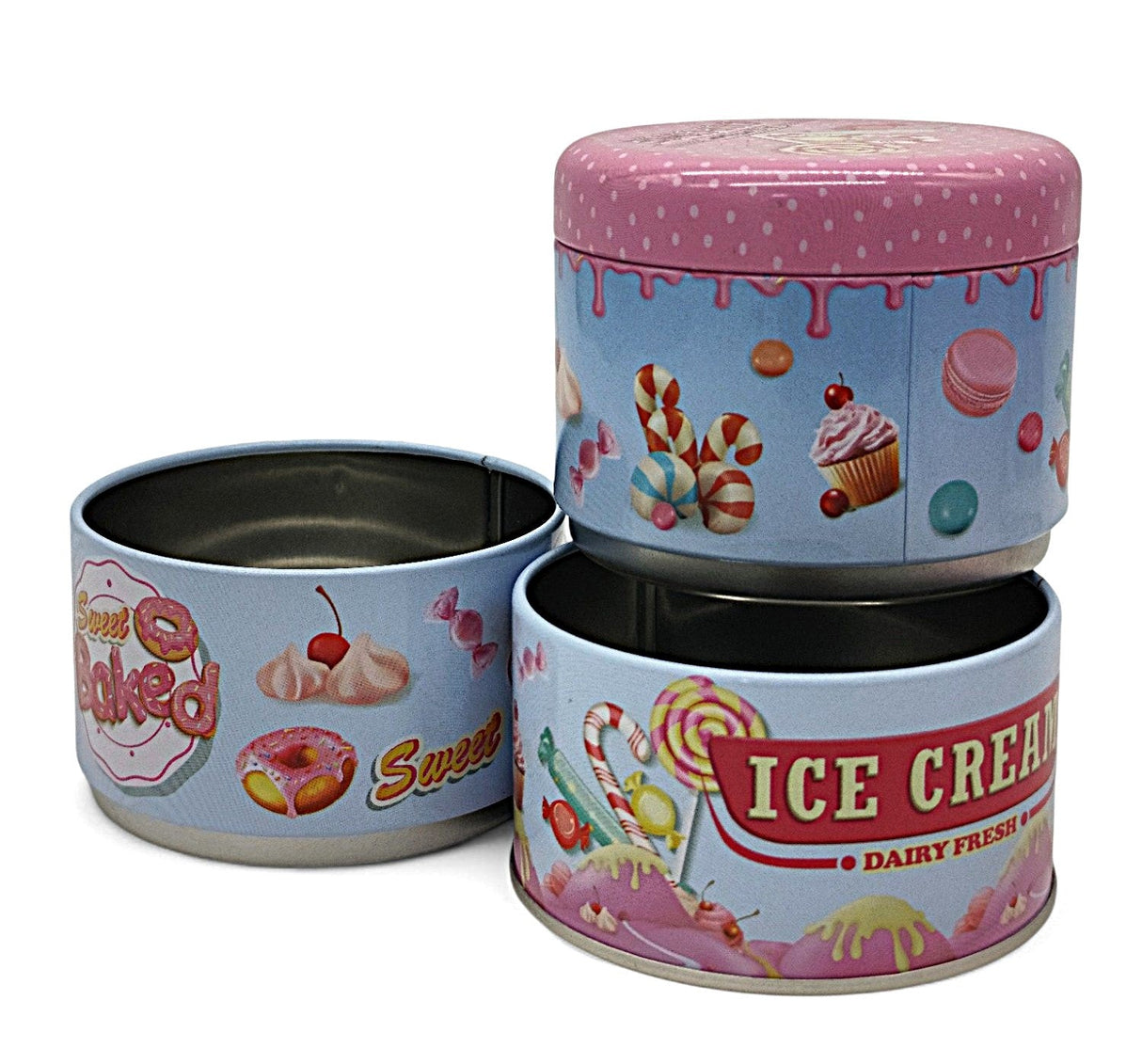 AKDC 3 - Piece Candy Box Set – 15×8 cm, Blue with Pink Accent - Al Kabayel Discount CentreAKDC 3 - Piece Candy Box Set – 15×8 cm, Blue with Pink AccentJars & Food SaversAKDCAl Kabayel Discount Centre