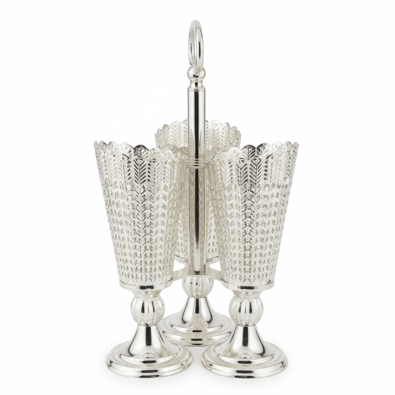 AKDC 3 - Piece Silver Cutlery Holder Stand Set – Elegant Kitchen & Dining Organizer 30 cm - Al Kabayel Discount CentreAKDC 3 - Piece Silver Cutlery Holder Stand Set – Elegant Kitchen & Dining Organizer 30 cmOrganizers & AccessoriesAKDCAl Kabayel Discount Centre