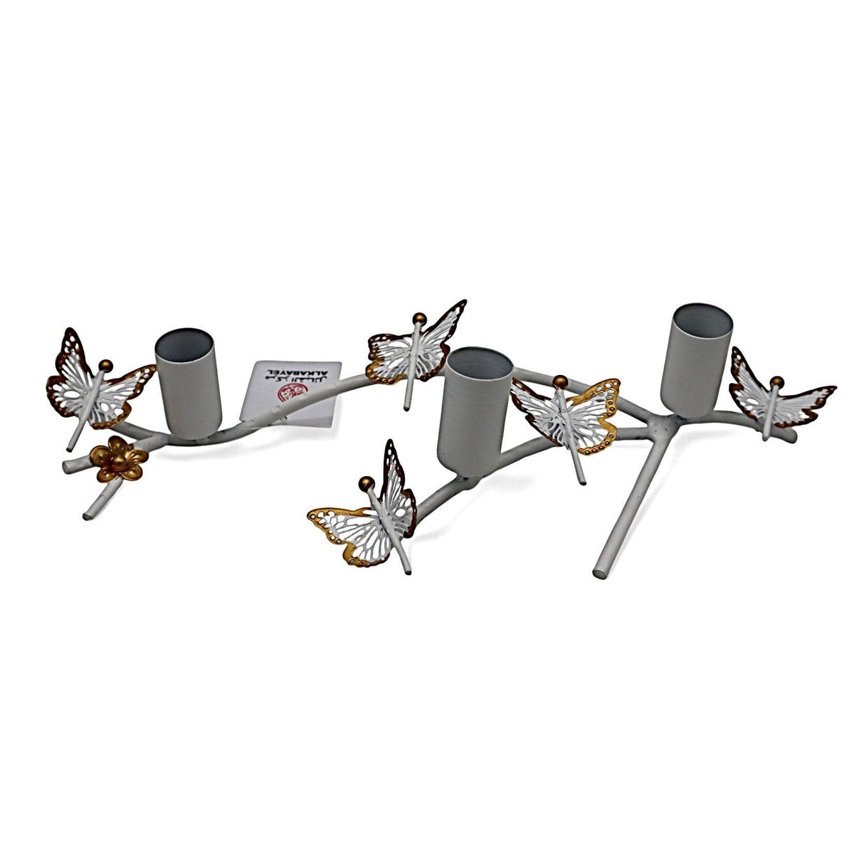 AKDC 3 - Way Metal Candle Holder – Decorative Butterfly - Themed Table Centerpiece for Elegant Ambience - Al Kabayel Discount CentreAKDC 3 - Way Metal Candle Holder – Decorative Butterfly - Themed Table Centerpiece for Elegant AmbienceHome Décor AccentsAKDCAl Kabayel Discount Centre