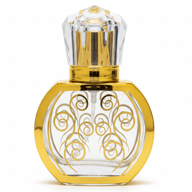AKDC 30ml glass perfume bottle with gold finish refillable luxury fragrance container gift item - Al Kabayel Discount CentreAKDC 30ml glass perfume bottle with gold finish refillable luxury fragrance container gift itemPerfume BottlesAKDCAl Kabayel Discount Centre