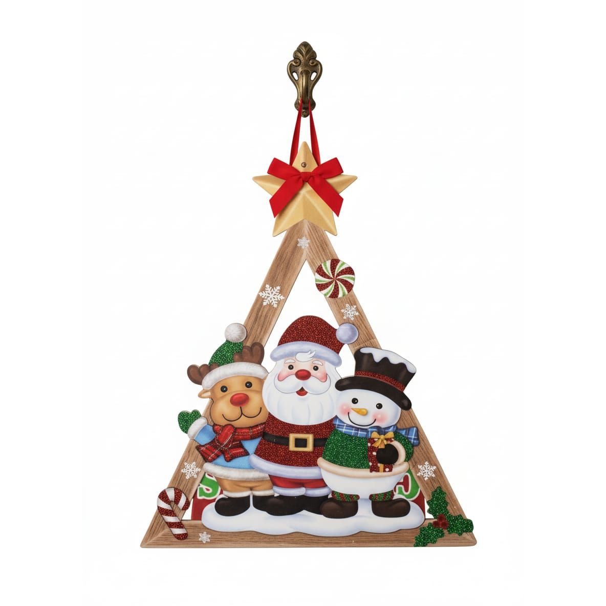 AKDC 35cm Festive XMAS Hanging Décor – Beautiful Santa & Snow Design Hanging Ornament for Holiday Home Decoration - Al Kabayel Discount CentreAKDC 35cm Festive XMAS Hanging Décor – Beautiful Santa & Snow Design Hanging Ornament for Holiday Home DecorationHome Décor AccentsAKDCAl Kabayel Discount Centre