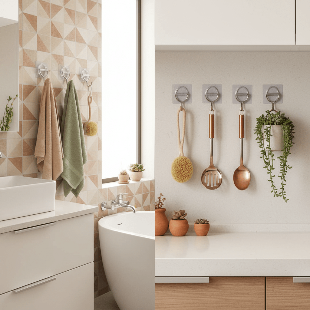 AKDC 3PCS Transparent Removable Adhesive Hooks 2.7×5.3×1.9cm – Strong Clear Plastic Wall Hooks - Al Kabayel Discount CentreAKDC 3PCS Transparent Removable Adhesive Hooks 2.7×5.3×1.9cm – Strong Clear Plastic Wall HooksOrganizers & AccessoriesAKDCAl Kabayel Discount Centre