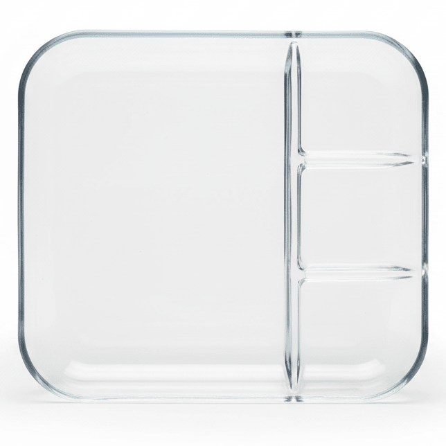 AKDC 4 - Compartment Square Glass Serving Plate – Sectioned Plate for Snacks, Dips, Appetizers & Party Serving 25×25 cm - Al Kabayel Discount CentreAKDC 4 - Compartment Square Glass Serving Plate – Sectioned Plate for Snacks, Dips, Appetizers & Party Serving 25×25 cmserving traysAKDCAl Kabayel Discount Centre