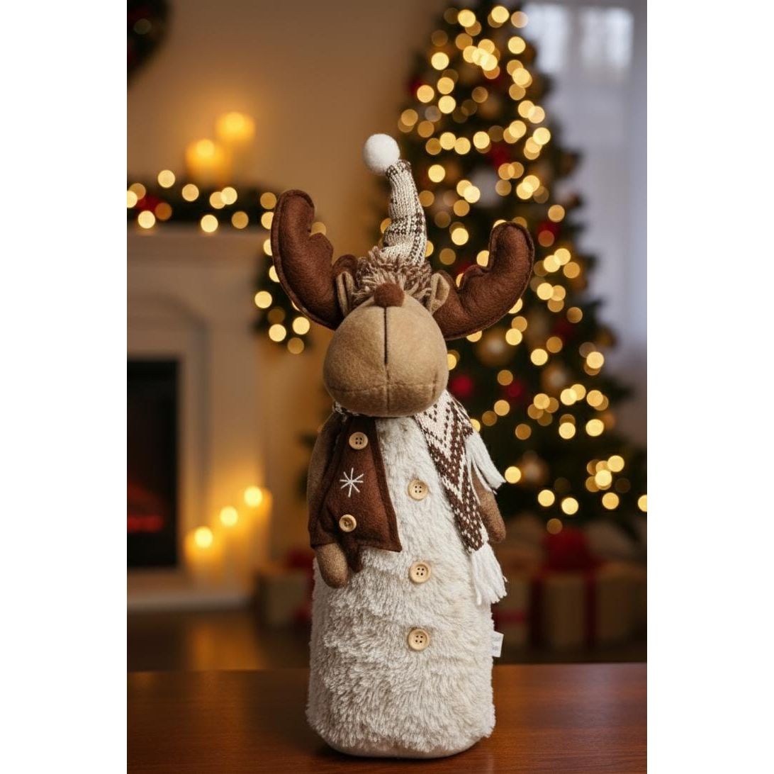 AKDC 40cm Deer Christmas Décor Figurine – Elegant Standing Reindeer Ornament for Home, Table & Holiday Display - Al Kabayel Discount CentreAKDC 40cm Deer Christmas Décor Figurine – Elegant Standing Reindeer Ornament for Home, Table & Holiday DisplayHome Décor AccentsAKDCAl Kabayel Discount Centre