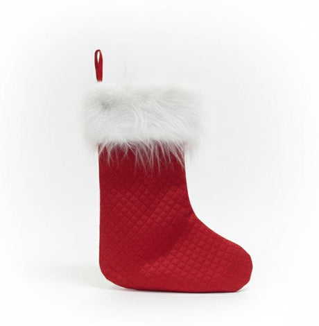 AKDC 43cm Quilted Christmas Stocking – Elegant Quilted Design Hanging Gift Sock for Holiday Decoration & Fireplace Mantel - Al Kabayel Discount CentreAKDC 43cm Quilted Christmas Stocking – Elegant Quilted Design Hanging Gift Sock for Holiday Decoration & Fireplace MantelHome Décor AccentsAKDCAl Kabayel Discount Centre