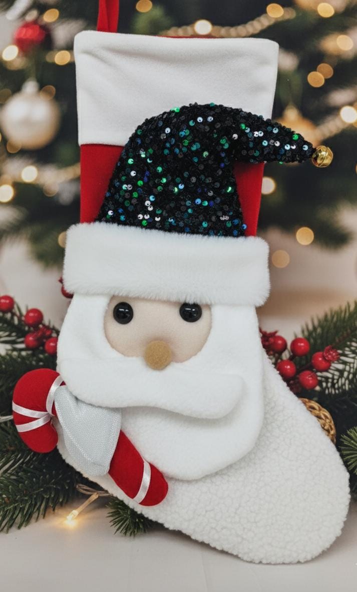 AKDC 43cm Santa Claus Christmas Stocking – Premium Plush Red Holiday Gift Sock for Fireplace, Christmas Tree & Home Décor - Al Kabayel Discount CentreAKDC 43cm Santa Claus Christmas Stocking – Premium Plush Red Holiday Gift Sock for Fireplace, Christmas Tree & Home DécorHome Décor AccentsAKDCAl Kabayel Discount Centre