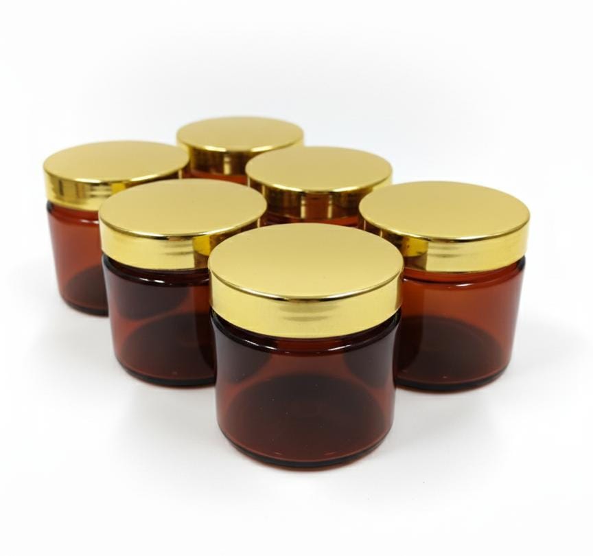 AKDC 6 - Piece Plastic PET Jar Set – 200ml Each, Brown with Gold Lid, Ideal for Spices, Dry Fruits & Snacks - Al Kabayel Discount CentreAKDC 6 - Piece Plastic PET Jar Set – 200ml Each, Brown with Gold Lid, Ideal for Spices, Dry Fruits & SnacksOrganizers & AccessoriesAKDCAl Kabayel Discount Centre