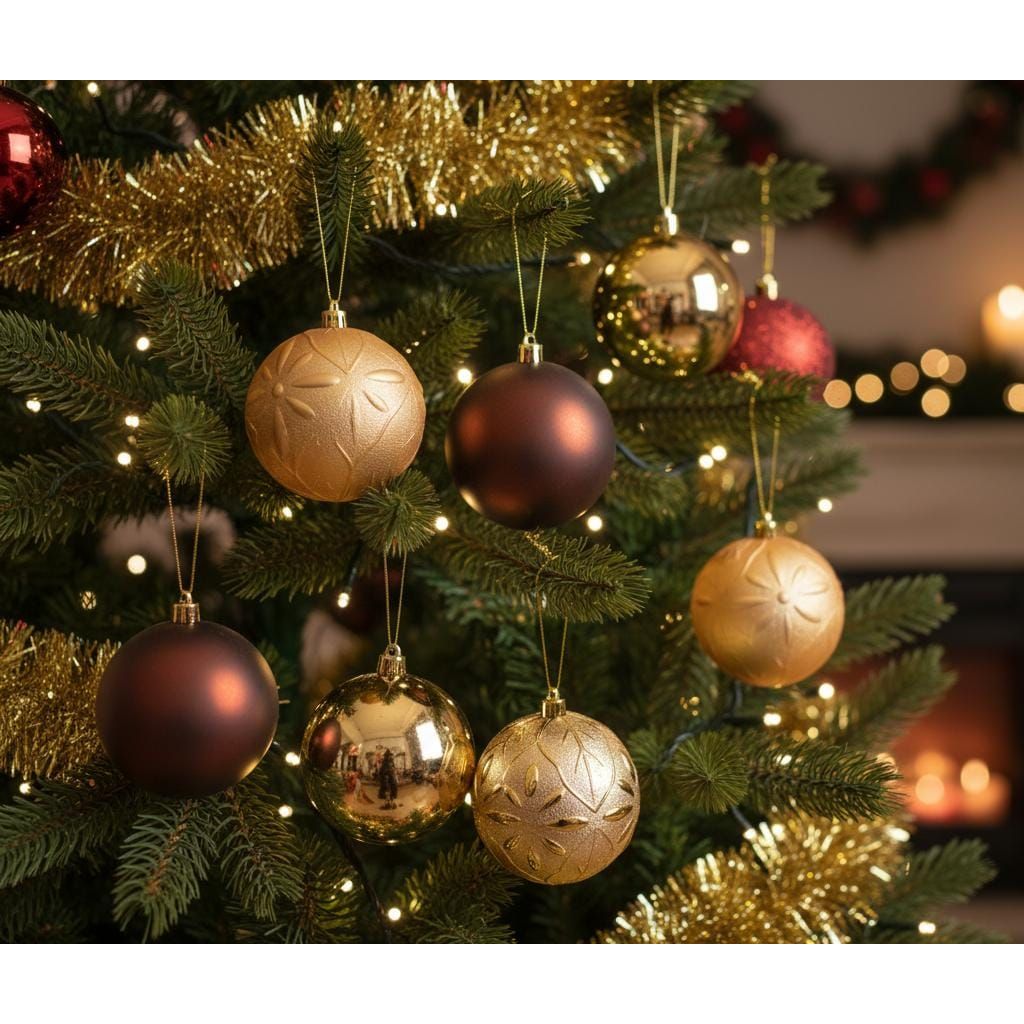 AKDC 8pcs Gold & Brown Christmas Bells Décor Set – 10cm Tree Ornaments for Elegant Festive Decoration - Al Kabayel Discount CentreAKDC 8pcs Gold & Brown Christmas Bells Décor Set – 10cm Tree Ornaments for Elegant Festive DecorationHome Décor AccentsAKDCAl Kabayel Discount Centre