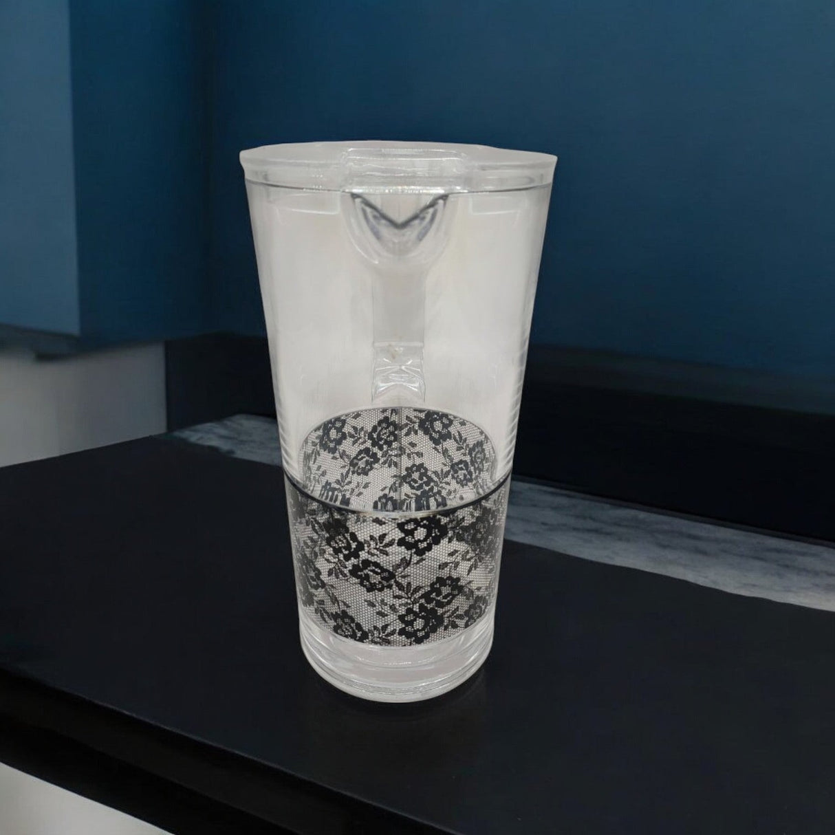 AKDC Acrylic Jug 1800ml Clear Plastic Water Jug with Lid, Fridge Jug, Shatter Proof, Lace Design - Al Kabayel Discount CentreAKDC Acrylic Jug 1800ml Clear Plastic Water Jug with Lid, Fridge Jug, Shatter Proof, Lace DesignJugsAKDCAl Kabayel Discount Centre