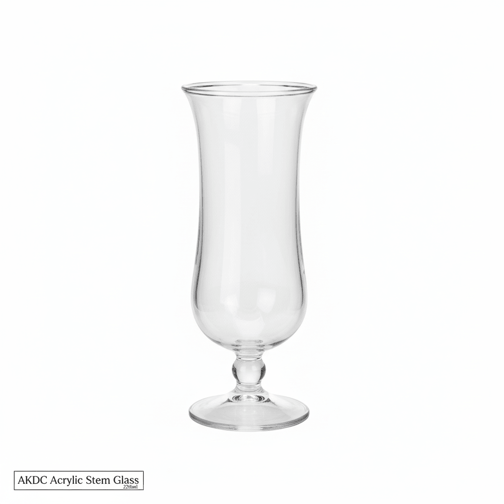 AKDC Acrylic Stem Glass 220ml — Elegant Hurricane Design | BPA - Free | Shatter - Resistant - Al Kabayel Discount CentreAKDC Acrylic Stem Glass 220ml — Elegant Hurricane Design | BPA - Free | Shatter - ResistantTumblersAKDCAl Kabayel Discount Centre