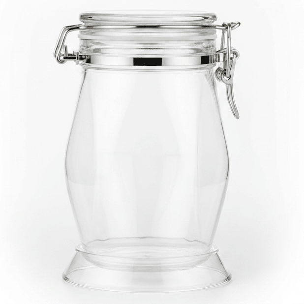 AKDC Airtight Clear Acrylic Storage Container for Kitchen Pantry Organization 18 × 10 cm - Al Kabayel Discount CentreAKDC Airtight Clear Acrylic Storage Container for Kitchen Pantry Organization 18 × 10 cmJars & Food SaversAKDCAl Kabayel Discount Centre