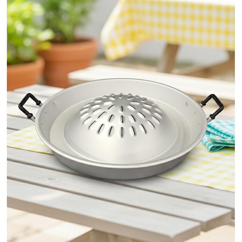 AKDC Aluminium Grill Pan 44 cm | Large Silver Color Barbecue Pan | Durable Non - Stick Grill for Outdoor Cooking, Camping & Parties - Al Kabayel Discount CentreAKDC Aluminium Grill Pan 44 cm | Large Silver Color Barbecue Pan | Durable Non - Stick Grill for Outdoor Cooking, Camping & PartiesBBQ Grills & Fire PitsAKDCAl Kabayel Discount Centre