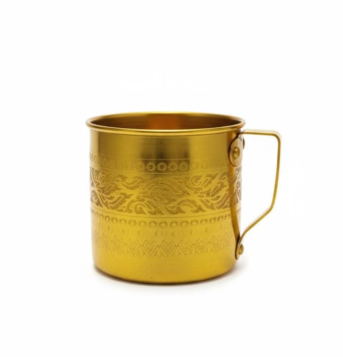 AKDC Aluminium Mug – Deluxe Gold Design | 10 cm Premium Drinkware Collection - Al Kabayel Discount CentreAKDC Aluminium Mug – Deluxe Gold Design | 10 cm Premium Drinkware CollectionMugsAKDCAl Kabayel Discount Centre