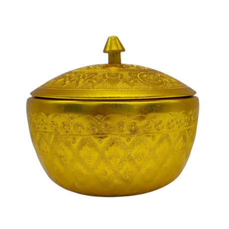 AKDC Aluminium Small Sugar Bowl With Cover 100ml - 8cm - golden - Al Kabayel Discount CentreAKDC Aluminium Small Sugar Bowl With Cover 100ml - 8cm - goldenBowlsAKDCAl Kabayel Discount Centre