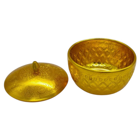AKDC Aluminium Small Sugar Bowl With Cover 100ml - 8cm - golden - Al Kabayel Discount CentreAKDC Aluminium Small Sugar Bowl With Cover 100ml - 8cm - goldenBowlsAKDCAl Kabayel Discount Centre