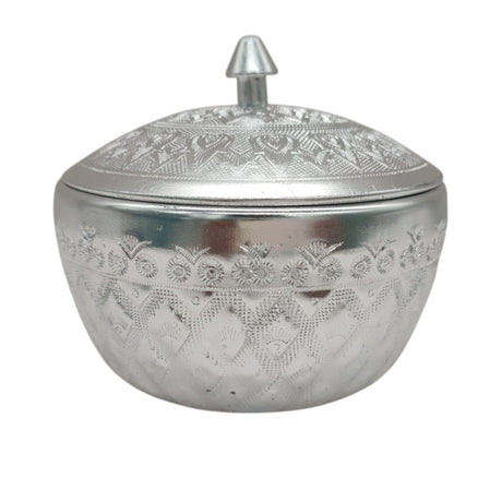 AKDC Aluminium Small Sugar Bowl With Cover 200ml - 10cm - Silver - Al Kabayel Discount CentreAKDC Aluminium Small Sugar Bowl With Cover 200ml - 10cm - SilverBowlsAKDCAl Kabayel Discount Centre