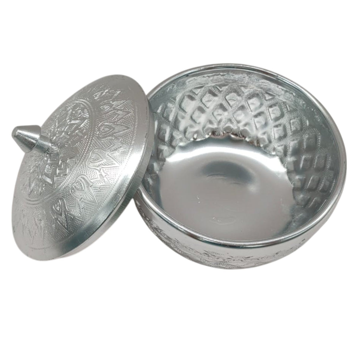 AKDC Aluminium Small Sugar Bowl With Cover 200ml - 10cm - Silver - Al Kabayel Discount CentreAKDC Aluminium Small Sugar Bowl With Cover 200ml - 10cm - SilverBowlsAKDCAl Kabayel Discount Centre