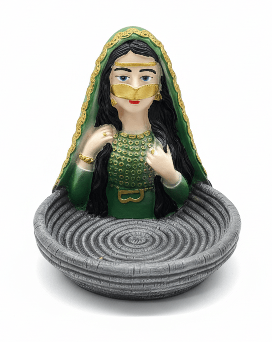 AKDC Artistic Polyresin Woman Decorative Figurine – Contemporary Home Décor Showpiece in Green & Grey, 15 cm - Al Kabayel Discount CentreAKDC Artistic Polyresin Woman Decorative Figurine – Contemporary Home Décor Showpiece in Green & Grey, 15 cmHome Décor AccentsAKDCAl Kabayel Discount Centre