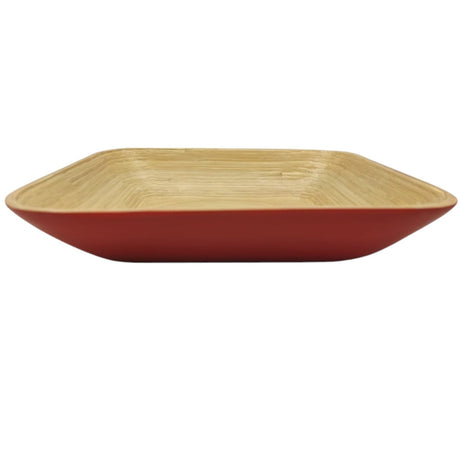 AKDC Bamboo Square Shape Serving Tray - 30cmX30cmX6cm - Red&Bamboo - Al Kabayel Discount CentreAKDC Bamboo Square Shape Serving Tray - 30cmX30cmX6cm - Red&BambooServing TraysAKDCAl Kabayel Discount Centre