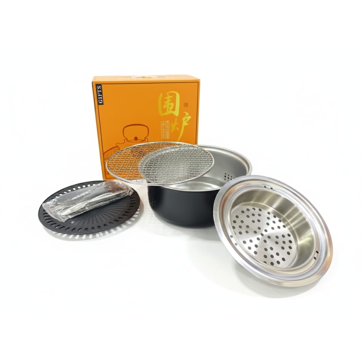 AKDC BBQ Steamer Set 28×12 cm | Durable Black Outdoor Cooking Set | Perfect for Steaming, Grilling & Outdoor Barbecue Use - Al Kabayel Discount CentreAKDC BBQ Steamer Set 28×12 cm | Durable Black Outdoor Cooking Set | Perfect for Steaming, Grilling & Outdoor Barbecue UseBBQ Grills & Fire PitsAKDCAl Kabayel Discount Centre
