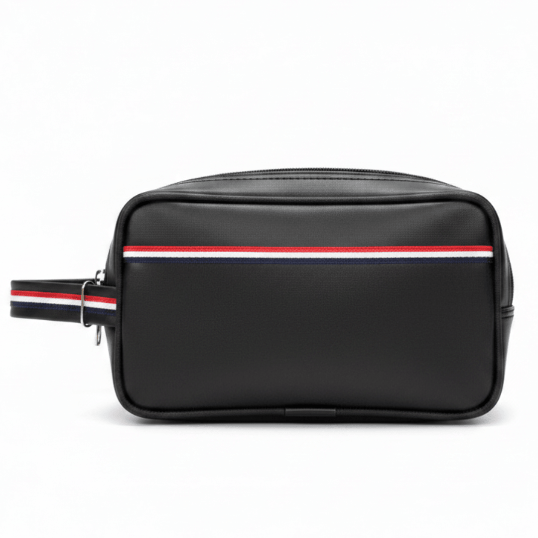 AKDC Black Artificial Leather Handbag Pouch 22×13 cm Practical Storage Solution with Clean Minimal Style - Al Kabayel Discount CentreAKDC Black Artificial Leather Handbag Pouch 22×13 cm Practical Storage Solution with Clean Minimal StylePouchesAKDCAl Kabayel Discount Centre