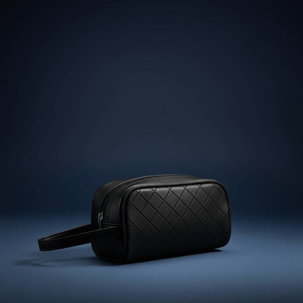 AKDC Black Faux Leather Handbag Pouch 20×10 cm Compact and Lightweight Organizer for Daily Essentials - Al Kabayel Discount CentreAKDC Black Faux Leather Handbag Pouch 20×10 cm Compact and Lightweight Organizer for Daily EssentialsPouchesAKDCAl Kabayel Discount Centre