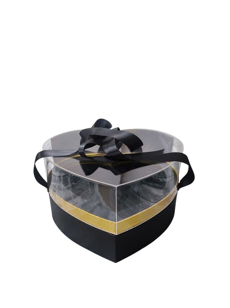 AKDC Black Heart - Shaped Gift Box Eternal Acrylic Box Handmade Preserved Mother's Day, Valentine's Day, Thanksgiving - 26cmX15cm - Black & Gold - Al Kabayel Discount CentreAKDC Black Heart - Shaped Gift Box Eternal Acrylic Box Handmade Preserved Mother's Day, Valentine's Day, Thanksgiving - 26cmX15cm - Black & GoldPacking MaterialsAKDCAl Kabayel Discount Centre