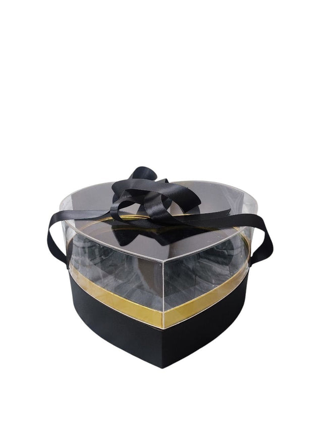AKDC Black Heart - Shaped Gift Box Eternal Acrylic Box Handmade Preserved Mother's Day, Valentine's Day, Thanksgiving - 26cmX15cm - Black & Gold - Al Kabayel Discount CentreAKDC Black Heart - Shaped Gift Box Eternal Acrylic Box Handmade Preserved Mother's Day, Valentine's Day, Thanksgiving - 26cmX15cm - Black & GoldPacking MaterialsAKDCAl Kabayel Discount Centre