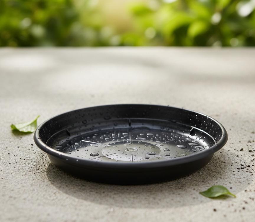 AKDC Black Plastic Plant Pot Plate – Durable Round Drip Tray – 22 cm - Al Kabayel Discount CentreAKDC Black Plastic Plant Pot Plate – Durable Round Drip Tray – 22 cmFlower/Plant PotsAKDCAl Kabayel Discount Centre