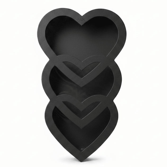 AKDC Black Triple Heart Cardboard Gift Box with Transparent Lid for Premium Gift Hampers, Romantic Occasions & Luxury Packaging – 45×20×10 cm - Al Kabayel Discount CentreAKDC Black Triple Heart Cardboard Gift Box with Transparent Lid for Premium Gift Hampers, Romantic Occasions & Luxury Packaging – 45×20×10 cmPacking & Wrapping SuppliesAKDCAl Kabayel Discount Centre
