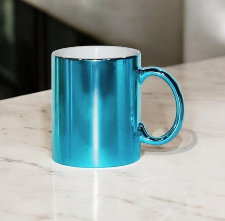 AKDC Ceramic 400ML Mug Tea Coffee Mug teal & White Color - Al Kabayel Discount CentreAKDC Ceramic 400ML Mug Tea Coffee Mug teal & White ColorMugsAKDCAl Kabayel Discount Centre