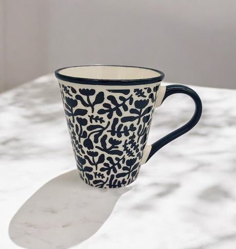 AKDC Ceramic 400ML Mug Tea Coffee Mug White&black - Al Kabayel Discount CentreAKDC Ceramic 400ML Mug Tea Coffee Mug White&blackMugsAKDCAl Kabayel Discount Centre