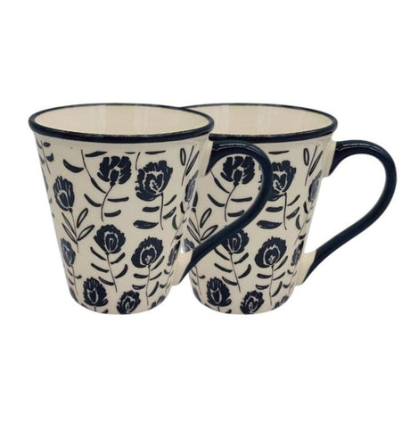 AKDC Ceramic 400ML Mug Tea Coffee Mug White&black(Pack Of 2) - Al Kabayel Discount CentreAKDC Ceramic 400ML Mug Tea Coffee Mug White&black(Pack Of 2)MugsAKDCAl Kabayel Discount Centre
