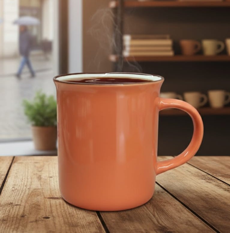 AKDC Ceramic Coffee Mug 400ml Orange – Stylish Heat - Resistant Cup for Coffee, Tea & Hot Beverages, Durable Gloss Finish for Daily Use - Al Kabayel Discount CentreAKDC Ceramic Coffee Mug 400ml Orange – Stylish Heat - Resistant Cup for Coffee, Tea & Hot Beverages, Durable Gloss Finish for Daily UseMugsAKDCAl Kabayel Discount Centre