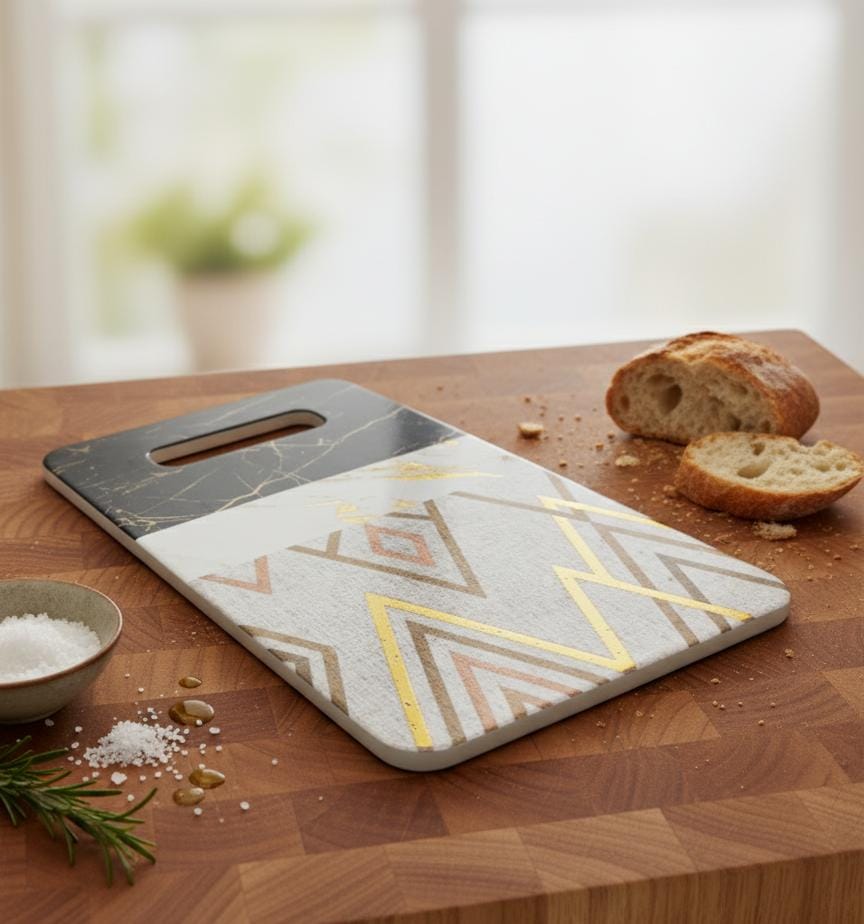 AKDC Ceramic Cutting Board – Modern Marble Design | 36×20 cm Stylish Kitchen Essential - Al Kabayel Discount CentreAKDC Ceramic Cutting Board – Modern Marble Design | 36×20 cm Stylish Kitchen EssentialKitchen Utensils & GadgetsAKDCAl Kabayel Discount Centre