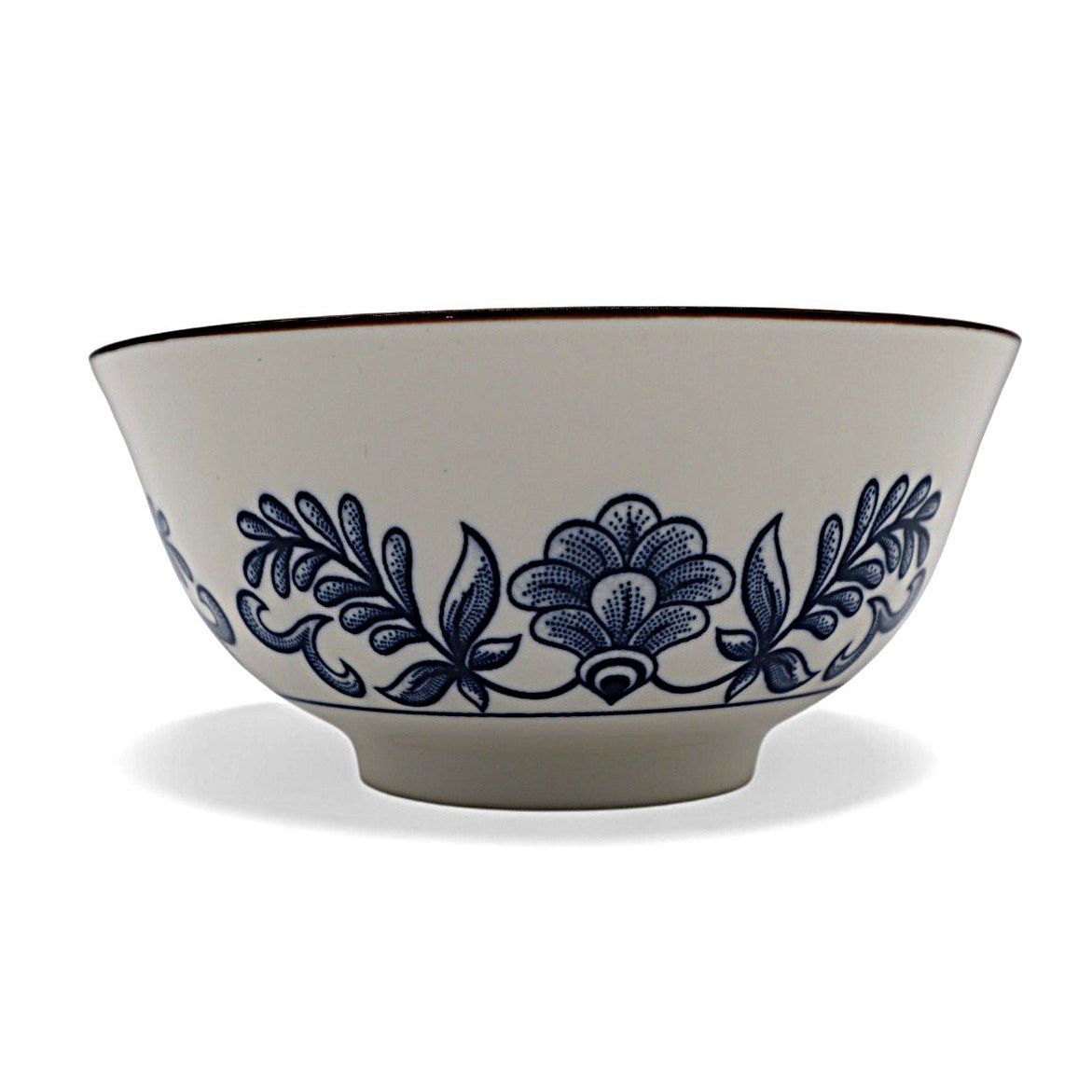 AKDC Ceramic Deep Soup Bowl 16×7.5 cm – White with Elegant Blue Floral Design - Al Kabayel Discount CentreAKDC Ceramic Deep Soup Bowl 16×7.5 cm – White with Elegant Blue Floral DesignBowlsAKDCAl Kabayel Discount Centre