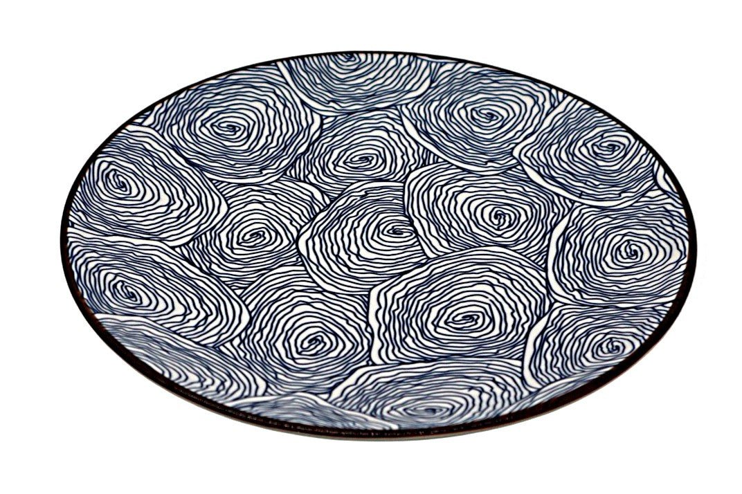 AKDC Ceramic Dinner Plate 22 cm – White with Blue Blossom Design - Al Kabayel Discount CentreAKDC Ceramic Dinner Plate 22 cm – White with Blue Blossom DesignServing TraysAKDCAl Kabayel Discount Centre