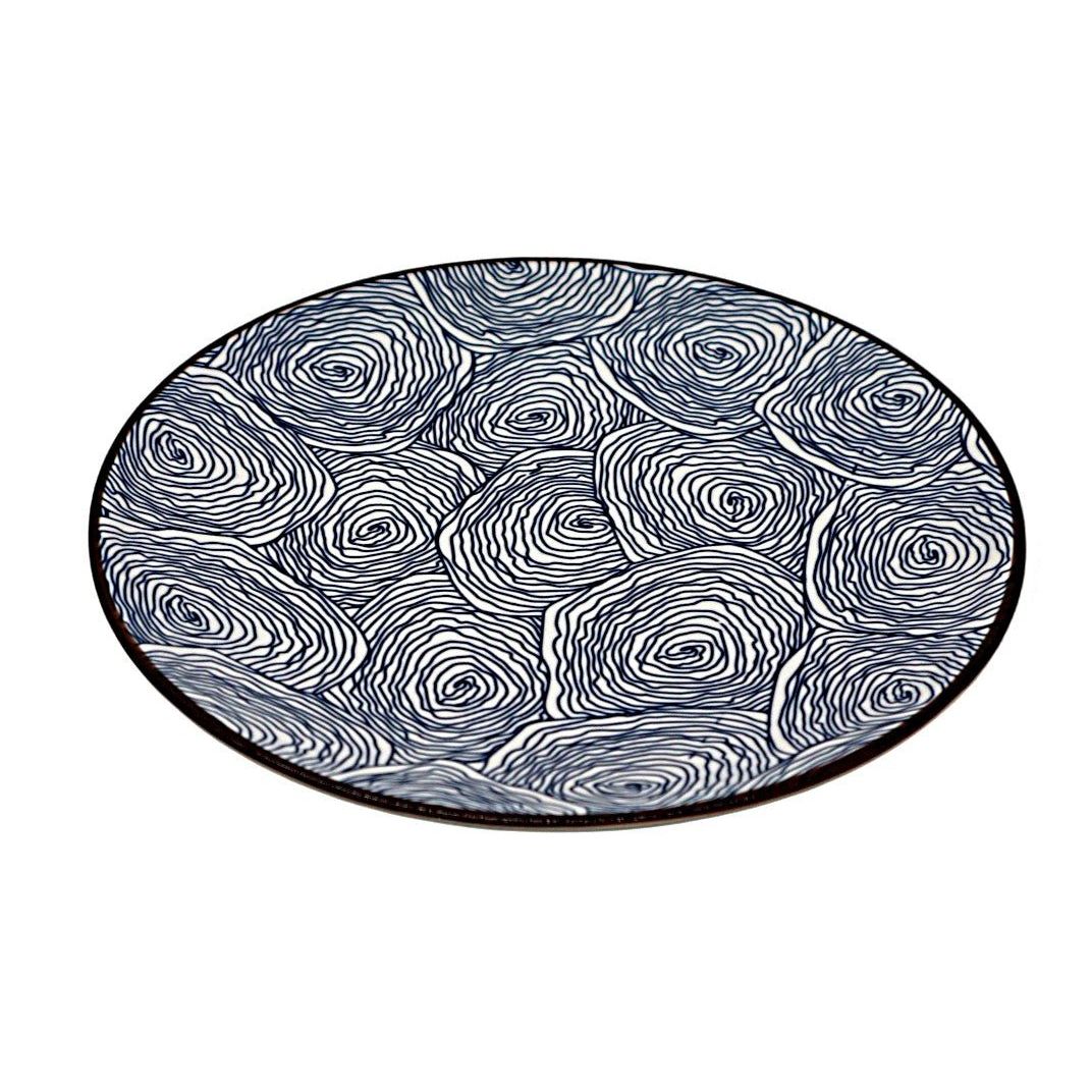 AKDC Ceramic Dinner Plate 22 cm – White with Blue Blossom Design - Al Kabayel Discount CentreAKDC Ceramic Dinner Plate 22 cm – White with Blue Blossom DesignServing TraysAKDCAl Kabayel Discount Centre