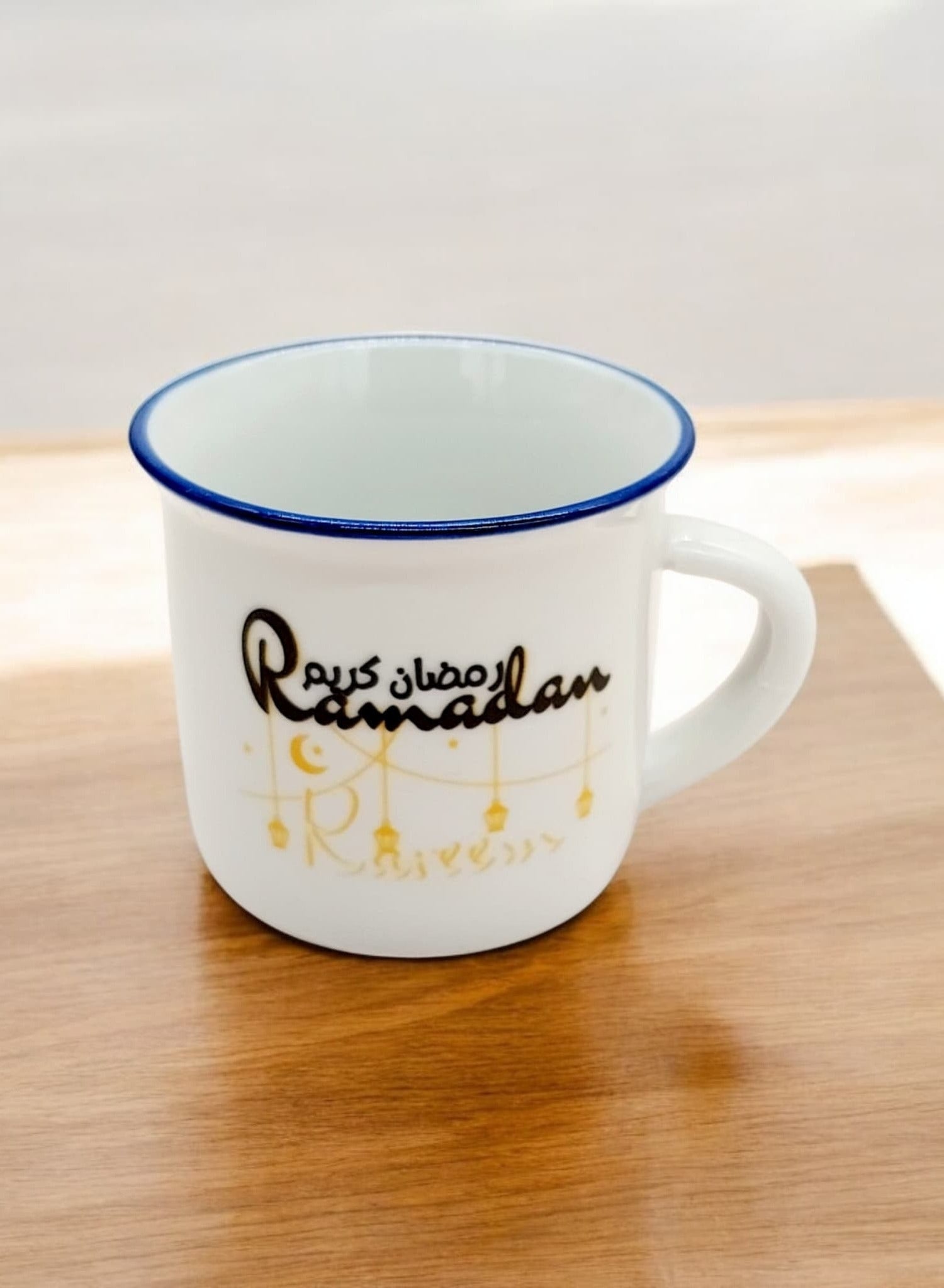 AKDC Ceramic Eid Mubarak Cup For Ramadan Printed Coffee Cup 100ml - White&Black - Al Kabayel Discount CentreAKDC Ceramic Eid Mubarak Cup For Ramadan Printed Coffee Cup 100ml - White&BlackTea CupsAKDCAl Kabayel Discount Centre