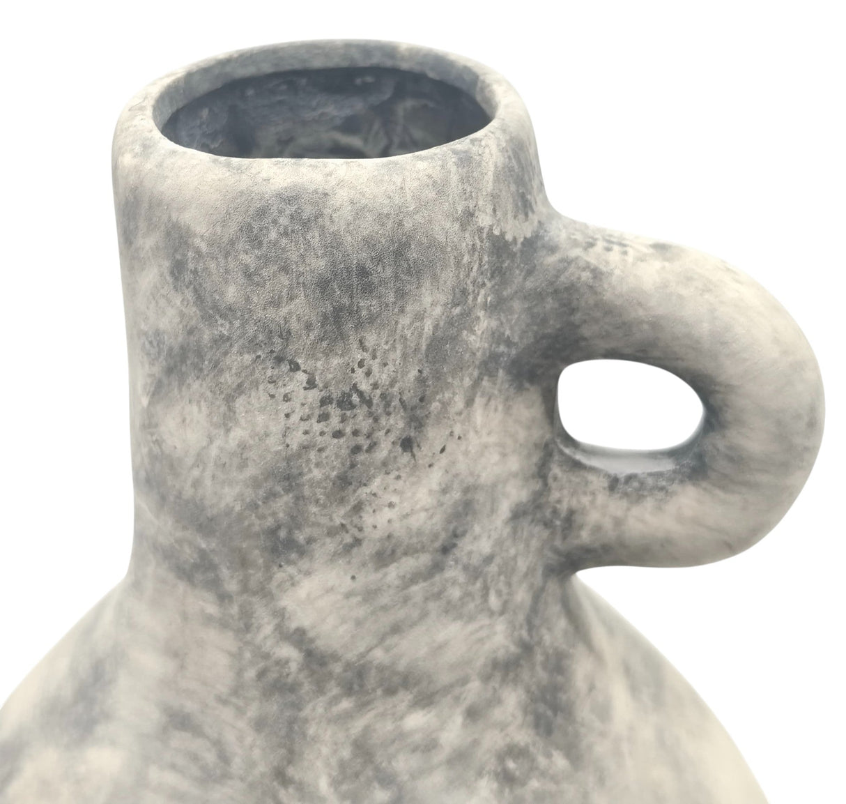 AKDC Ceramic Flower Vase 14cm*32cm, Grey Jug Design with Single Handle - Al Kabayel Discount CentreAKDC Ceramic Flower Vase 14cm*32cm, Grey Jug Design with Single HandleFlower/Plant PotsAKDCAl Kabayel Discount Centre