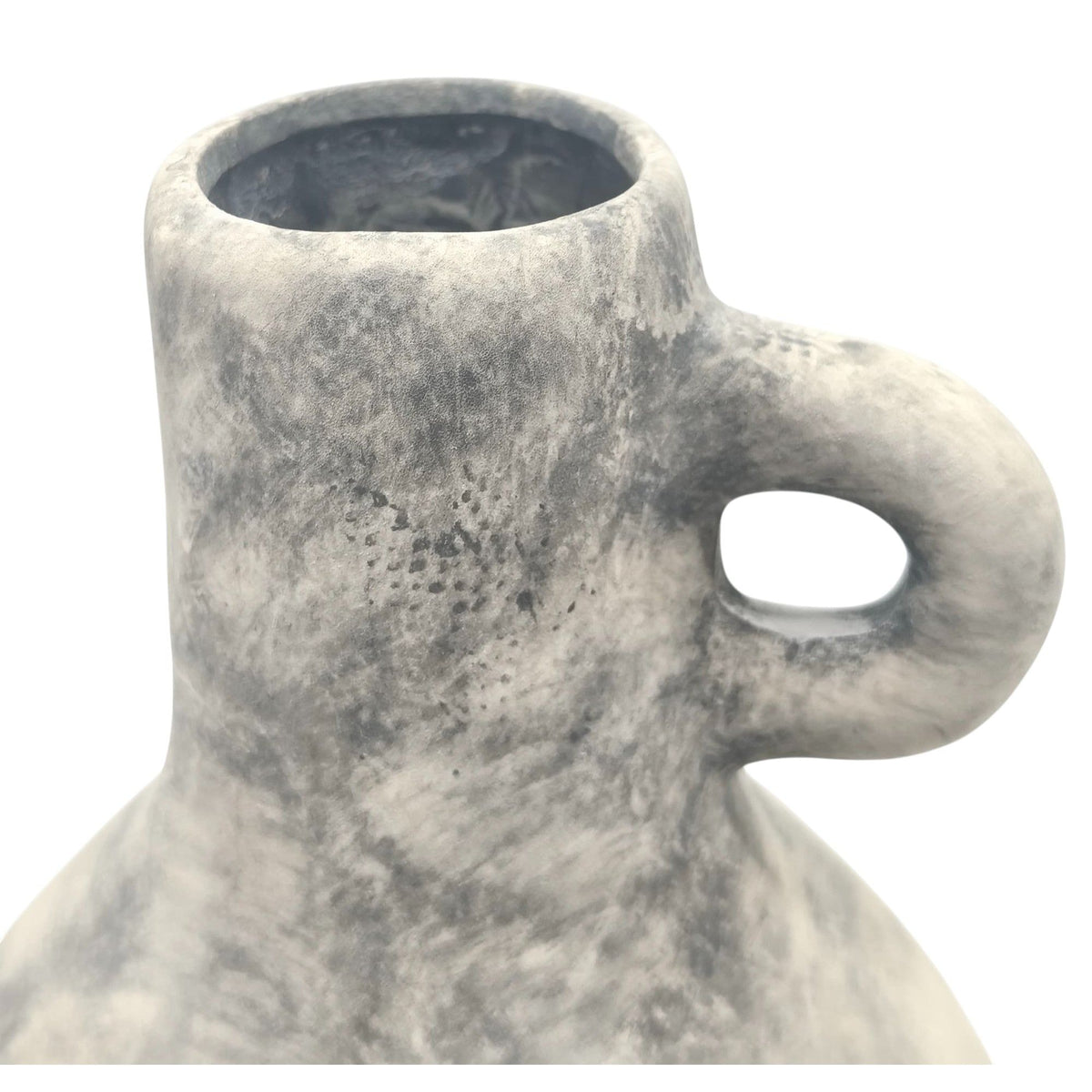 AKDC Ceramic Flower Vase 14cm*32cm, Grey Jug Design with Single Handle - Al Kabayel Discount CentreAKDC Ceramic Flower Vase 14cm*32cm, Grey Jug Design with Single HandleFlower/Plant PotsAKDCAl Kabayel Discount Centre