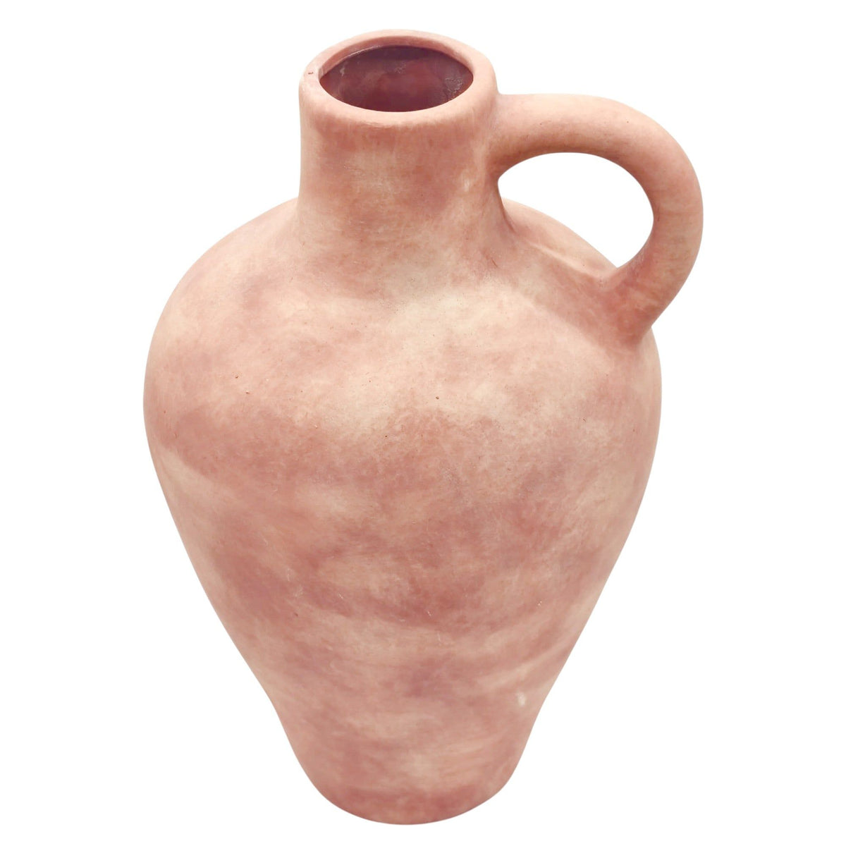 AKDC Ceramic Flower Vase 6cm*16cm*29cm, Single Handle - Amphora - Like Shape, Muted Pink - Al Kabayel Discount CentreAKDC Ceramic Flower Vase 6cm*16cm*29cm, Single Handle - Amphora - Like Shape, Muted PinkFlower/Plant PotsAKDCAl Kabayel Discount Centre