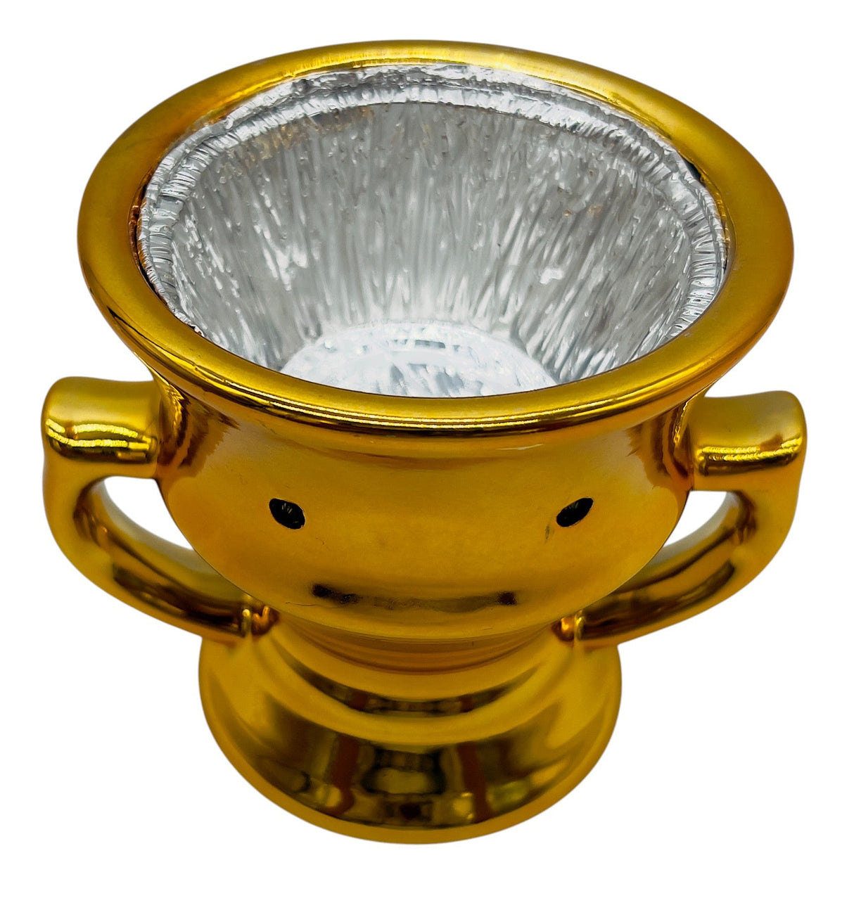 AKDC Ceramic Incense Burner – Elegant Gold Color, 11×7cm - Al Kabayel Discount CentreAKDC Ceramic Incense Burner – Elegant Gold Color, 11×7cmHome Décor AccentsAKDCAl Kabayel Discount Centre