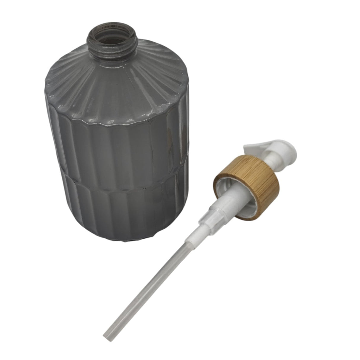 AKDC Ceramic Liquid Soap Dispenser With Wooden Lid for Bathroom & Kitchen Sink, Dish Soap Dispenser With Easy - to - Press Pump - 400ML - Gray&White - Al Kabayel Discount CentreAKDC Ceramic Liquid Soap Dispenser With Wooden Lid for Bathroom & Kitchen Sink, Dish Soap Dispenser With Easy - to - Press Pump - 400ML - Gray&WhiteHolders & DispensersAKDCAl Kabayel Discount Centre