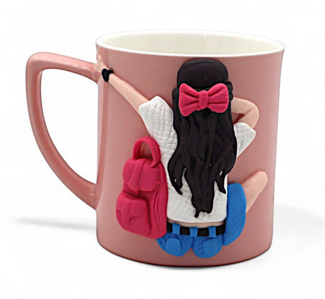 AKDC Ceramic Mug in Pink with Girl Design – 200ml Cute & Charming - Al Kabayel Discount CentreAKDC Ceramic Mug in Pink with Girl Design – 200ml Cute & CharmingMugsAKDCAl Kabayel Discount Centre