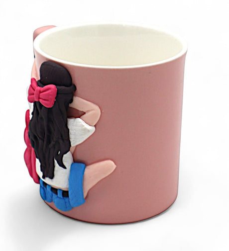 AKDC Ceramic Mug in Pink with Girl Design – 200ml Cute & Charming - Al Kabayel Discount CentreAKDC Ceramic Mug in Pink with Girl Design – 200ml Cute & CharmingMugsAKDCAl Kabayel Discount Centre