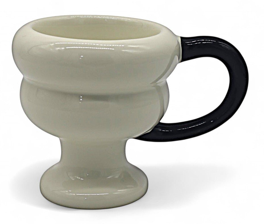 AKDC Ceramic Mug in White with Black Accent – 200ml Minimal & Modern - Al Kabayel Discount CentreAKDC Ceramic Mug in White with Black Accent – 200ml Minimal & ModernMugsAKDCAl Kabayel Discount Centre