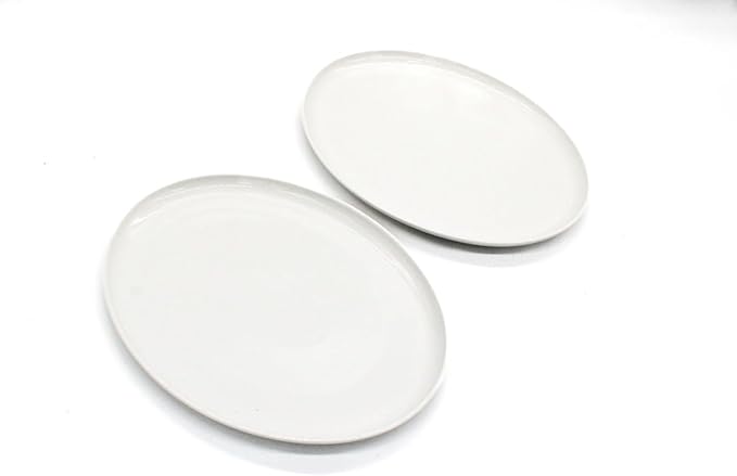 AKDC Ceramic oval Plate 12inch ivory set of 2 White - Al Kabayel Discount CentreAKDC Ceramic oval Plate 12inch ivory set of 2 WhitePlatesAKDCAl Kabayel Discount Centre